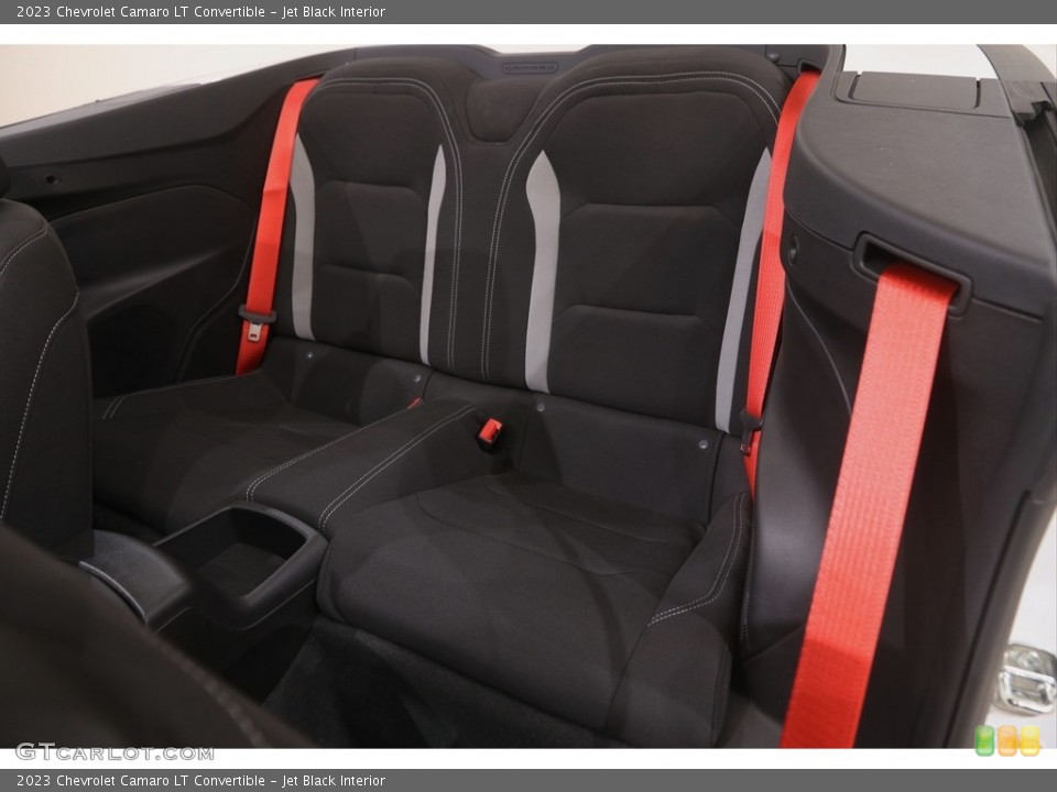 Jet Black Interior Rear Seat for the 2023 Chevrolet Camaro LT Convertible #145992171
