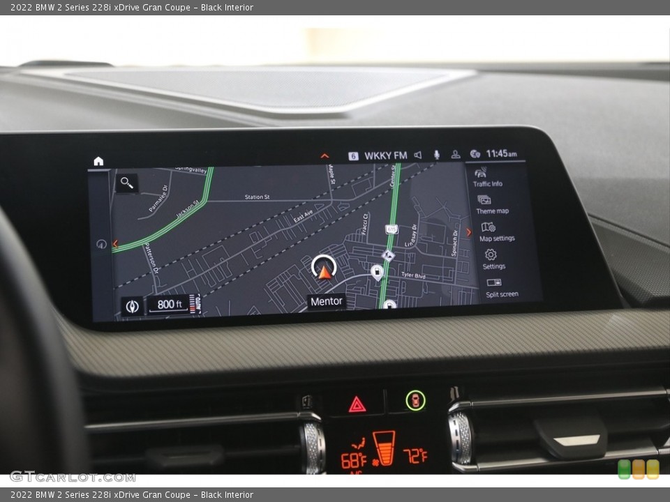 Black Interior Navigation for the 2022 BMW 2 Series 228i xDrive Gran Coupe #145992930