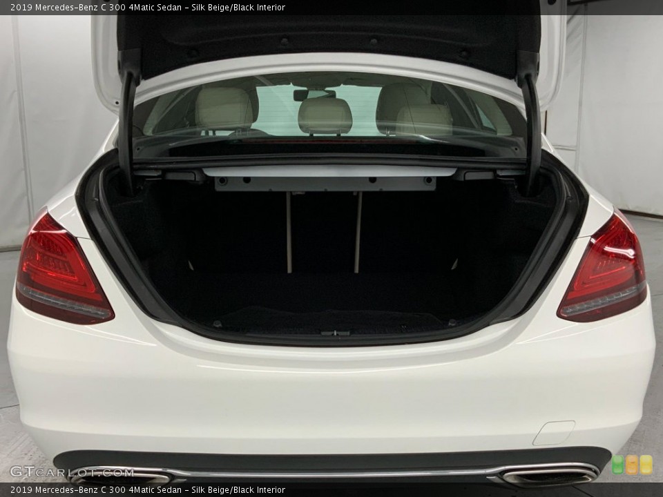 Silk Beige/Black Interior Trunk for the 2019 Mercedes-Benz C 300 4Matic Sedan #145993521