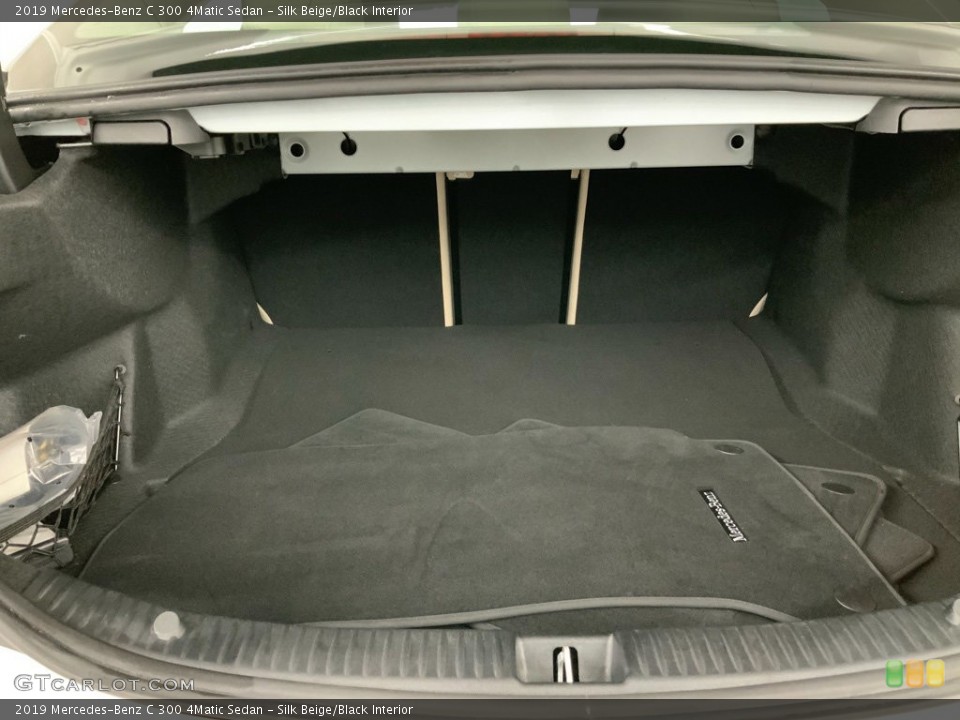 Silk Beige/Black Interior Trunk for the 2019 Mercedes-Benz C 300 4Matic Sedan #145993548