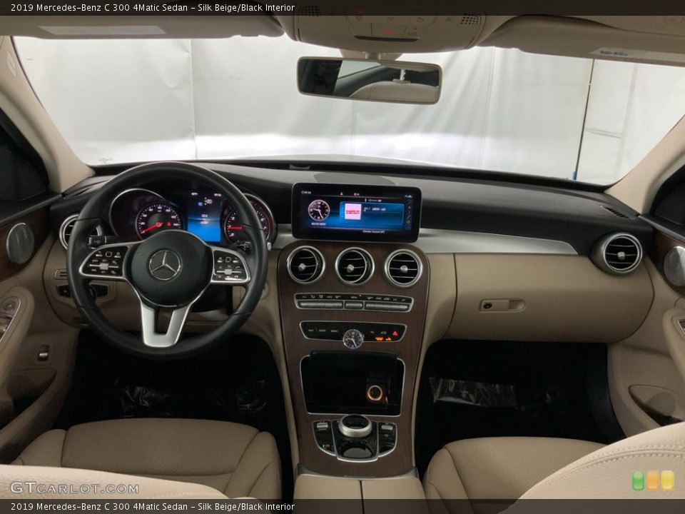 Silk Beige/Black Interior Dashboard for the 2019 Mercedes-Benz C 300 4Matic Sedan #145993872