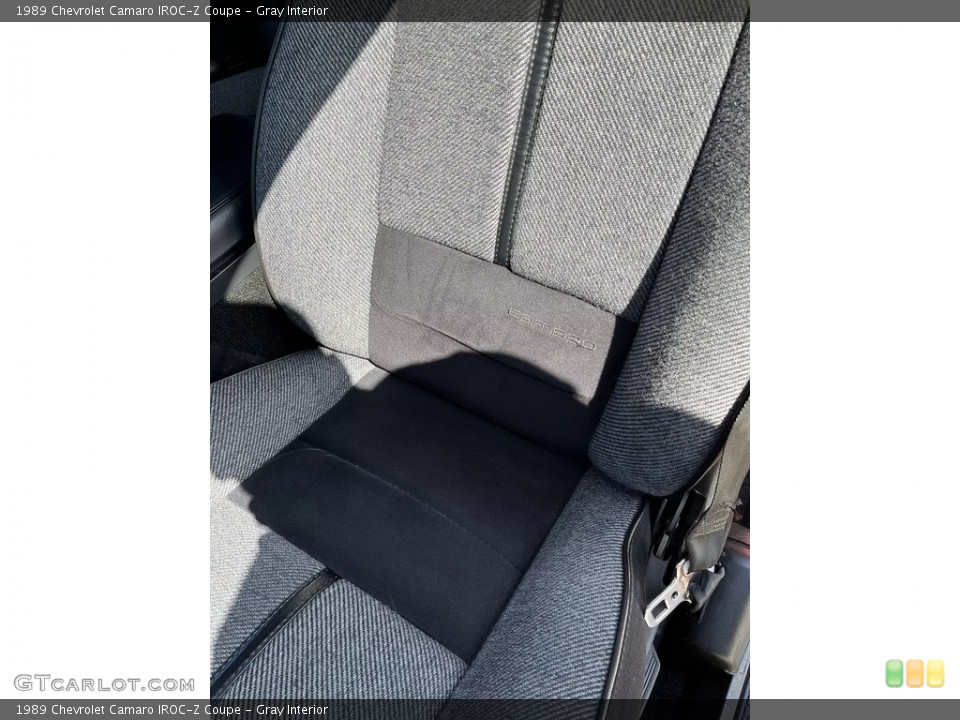 Gray Interior Front Seat for the 1989 Chevrolet Camaro IROC-Z Coupe #145994454
