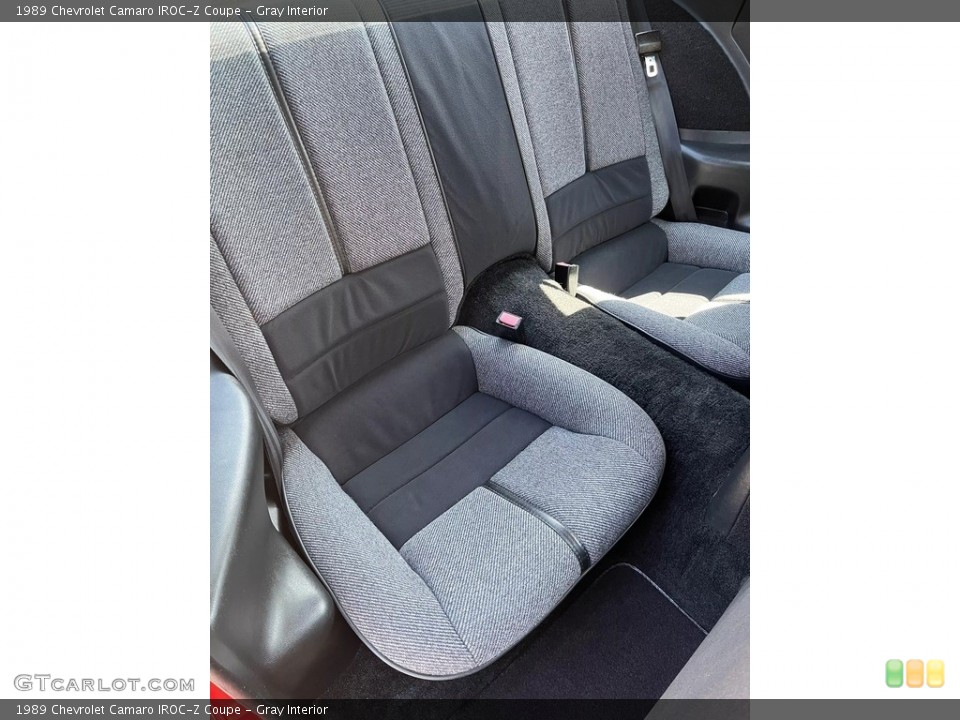 Gray Interior Rear Seat for the 1989 Chevrolet Camaro IROC-Z Coupe #145994511