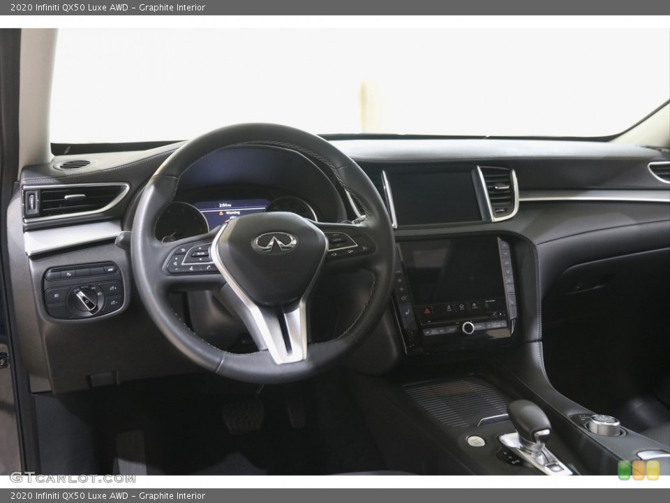 Graphite Interior Dashboard for the 2020 Infiniti QX50 Luxe AWD #145995084
