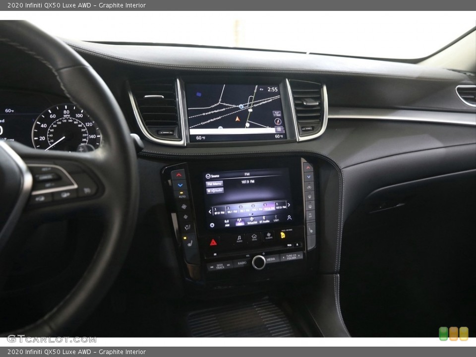 Graphite Interior Controls for the 2020 Infiniti QX50 Luxe AWD #145995117