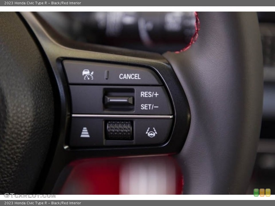 Black/Red Interior Steering Wheel for the 2023 Honda Civic Type R #145997180
