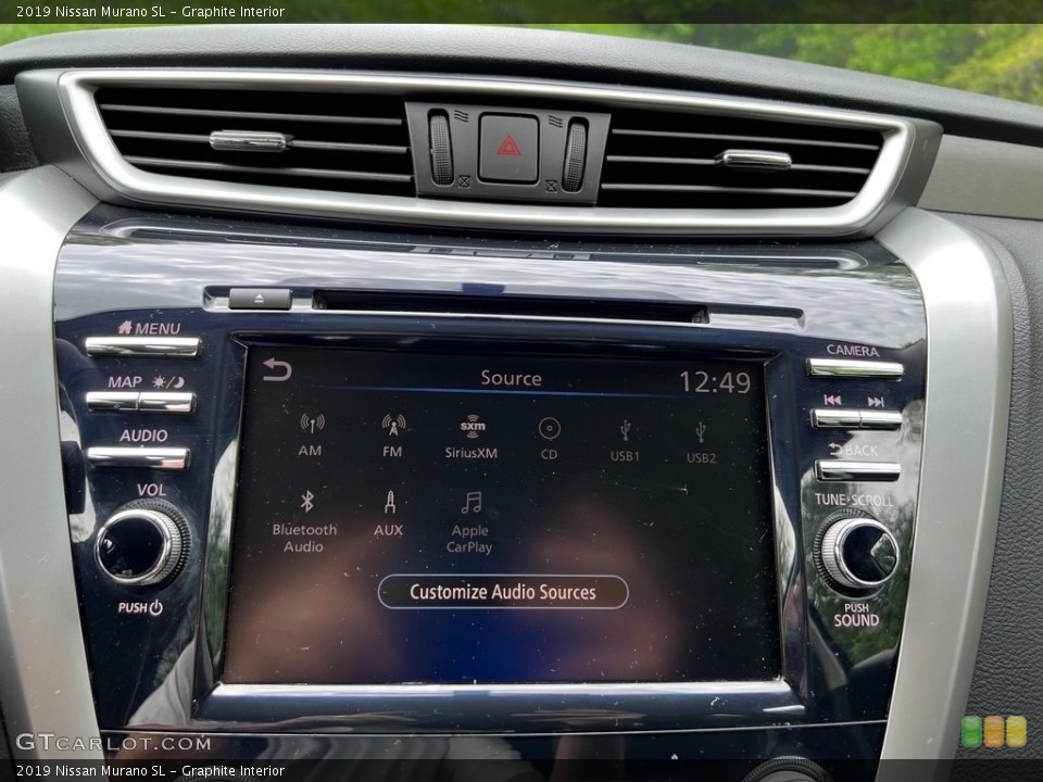 Graphite Interior Controls for the 2019 Nissan Murano SL #145997213