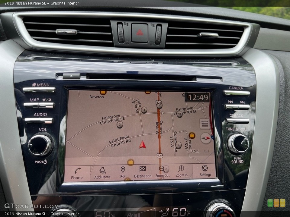 Graphite Interior Navigation for the 2019 Nissan Murano SL #145997237