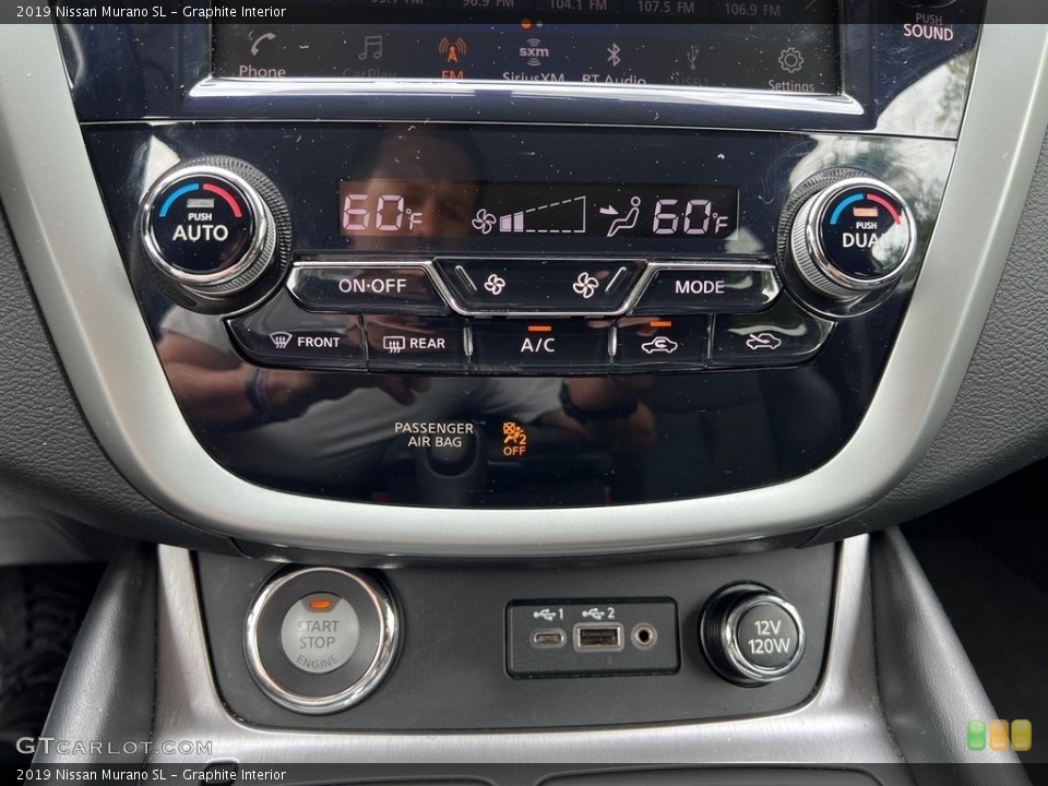 Graphite Interior Controls for the 2019 Nissan Murano SL #145997267