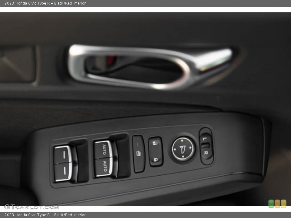 Black/Red Interior Door Panel for the 2023 Honda Civic Type R #145997359