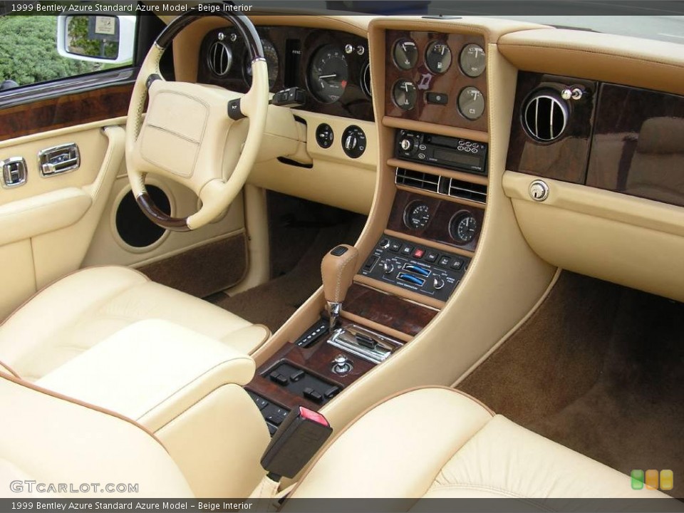 Beige Interior Dashboard for the 1999 Bentley Azure  #14599739