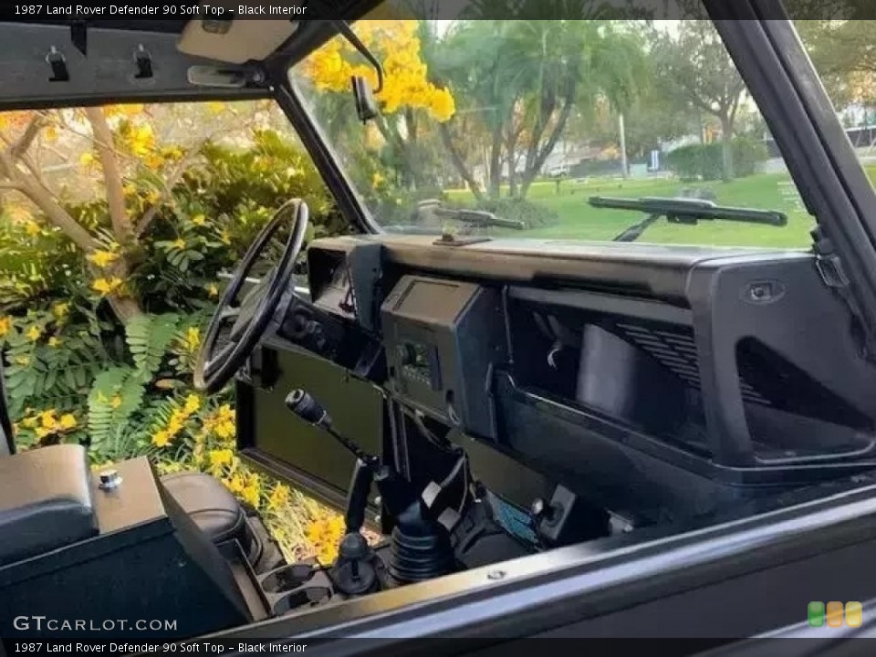 Black Interior Dashboard for the 1987 Land Rover Defender 90 Soft Top #145997738