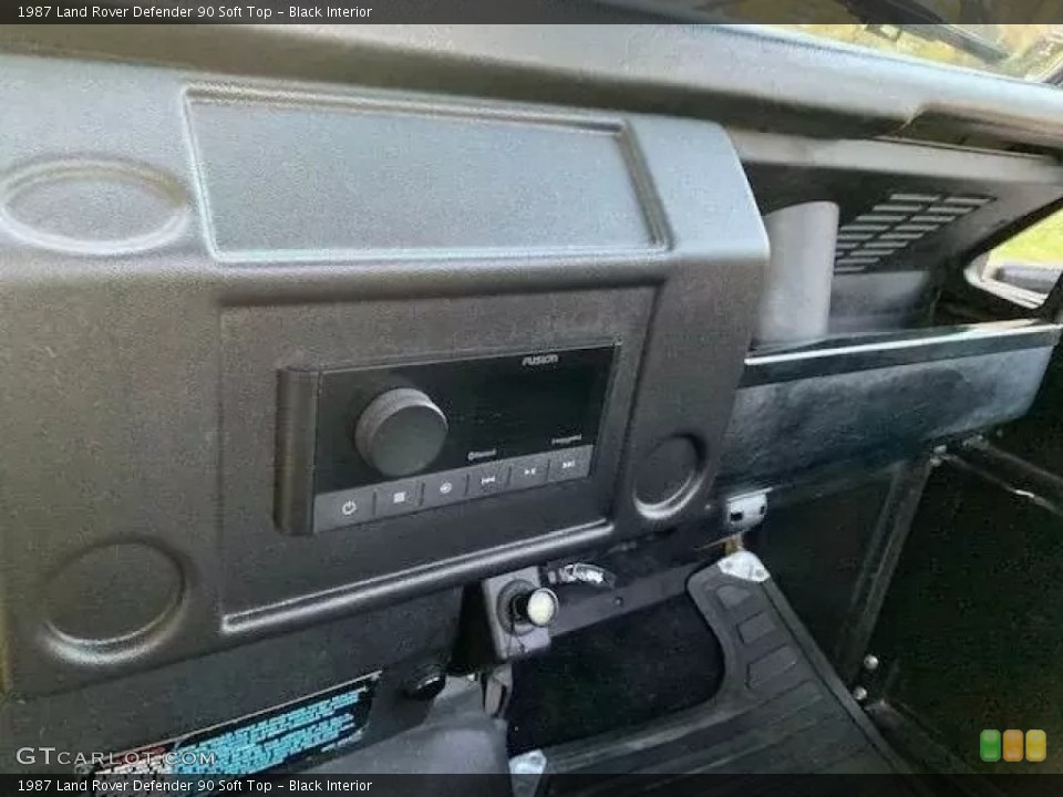 Black Interior Controls for the 1987 Land Rover Defender 90 Soft Top #145997801