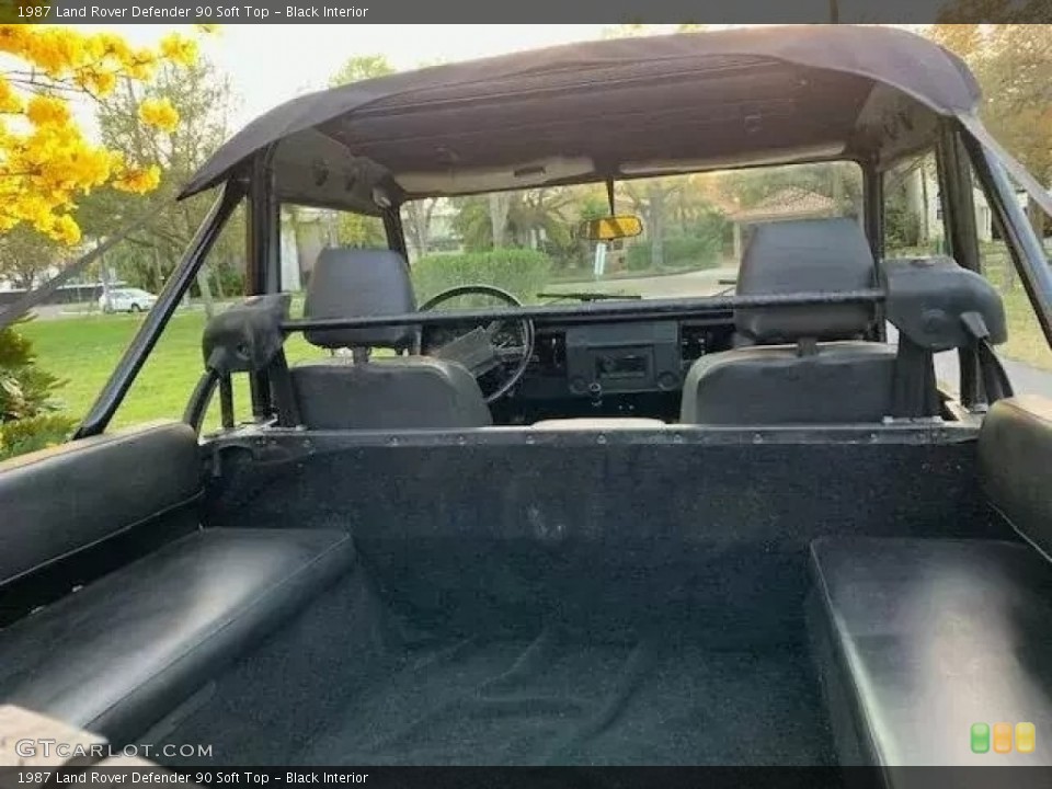 Black Interior Rear Seat for the 1987 Land Rover Defender 90 Soft Top #145997822