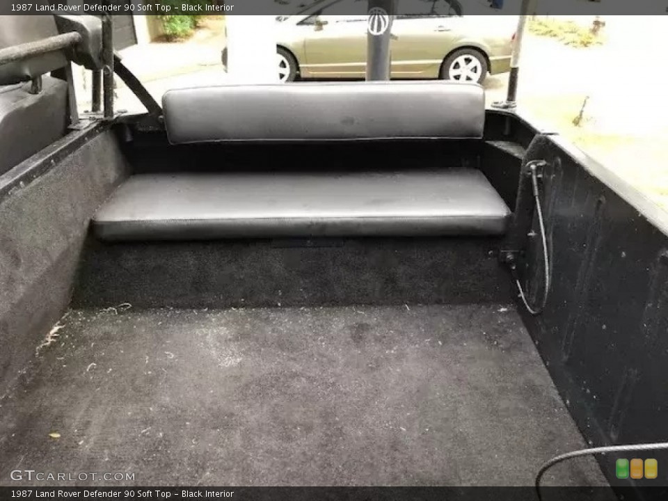 Black Interior Rear Seat for the 1987 Land Rover Defender 90 Soft Top #145997831