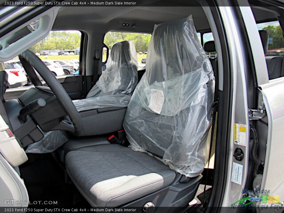 Medium Dark Slate Interior Front Seat for the 2023 Ford F250 Super Duty STX Crew Cab 4x4 #145998464