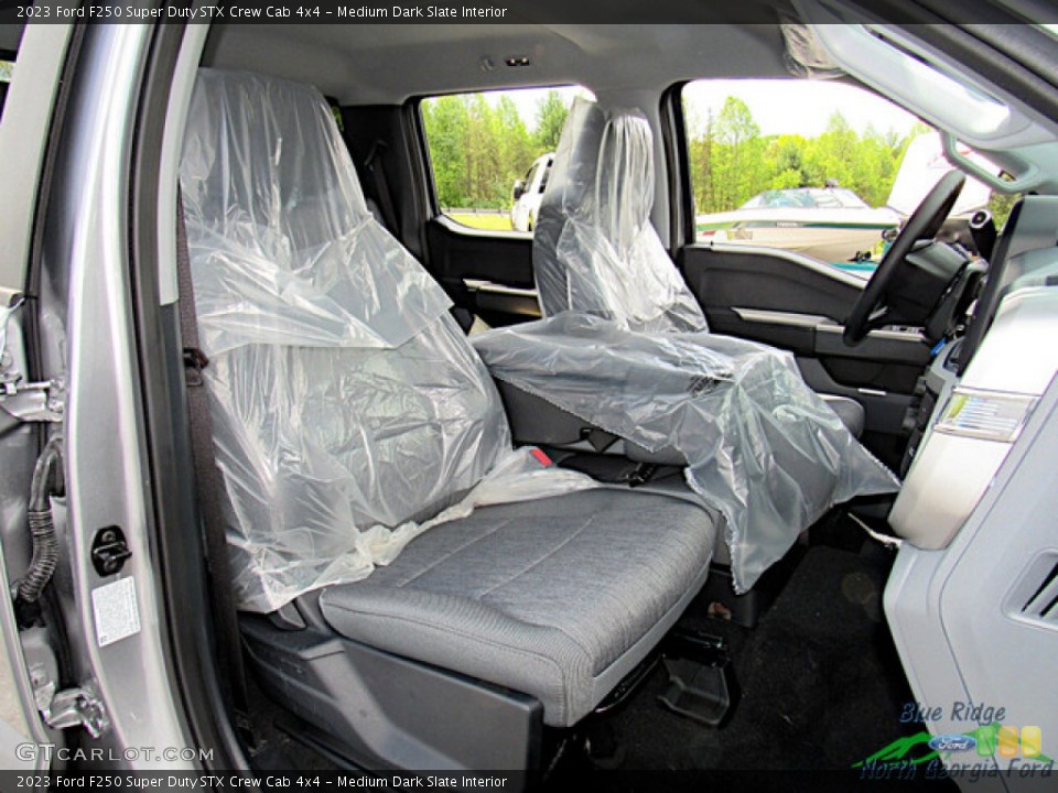 Medium Dark Slate Interior Front Seat for the 2023 Ford F250 Super Duty STX Crew Cab 4x4 #145998476