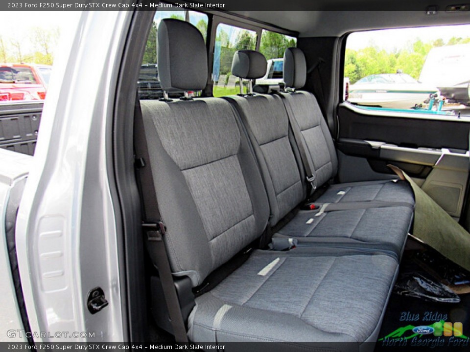 Medium Dark Slate Interior Rear Seat for the 2023 Ford F250 Super Duty STX Crew Cab 4x4 #145998497