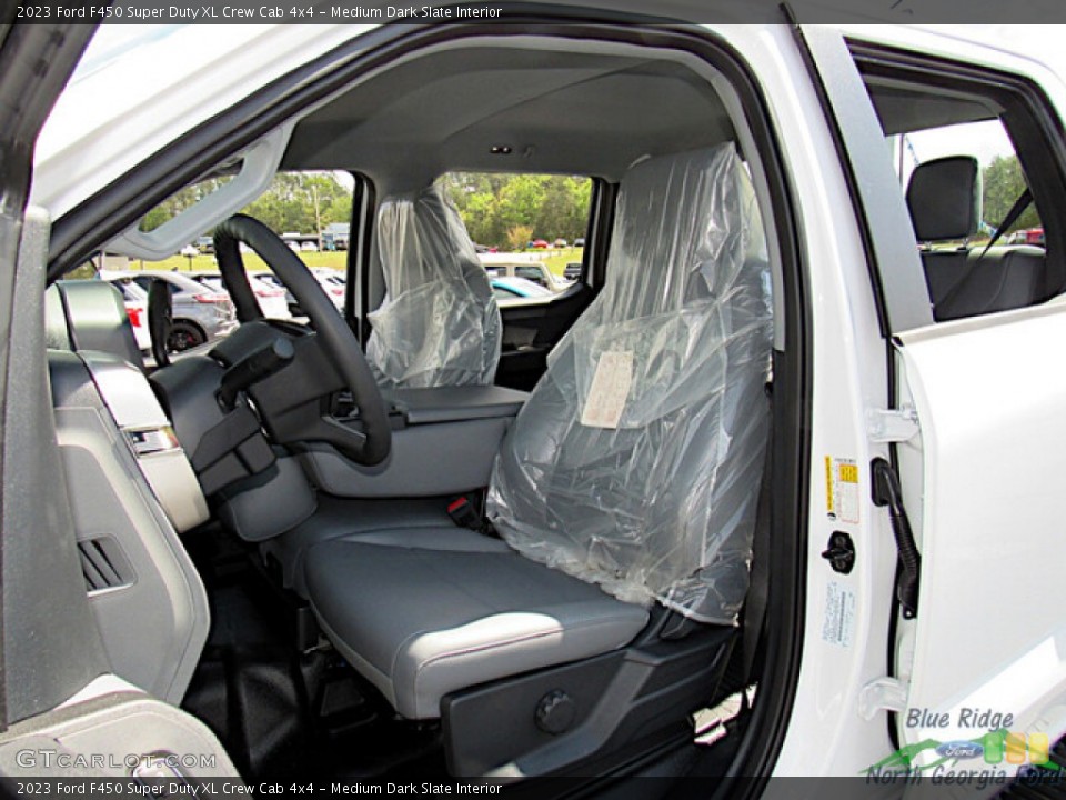 Medium Dark Slate Interior Front Seat for the 2023 Ford F450 Super Duty XL Crew Cab 4x4 #145998947