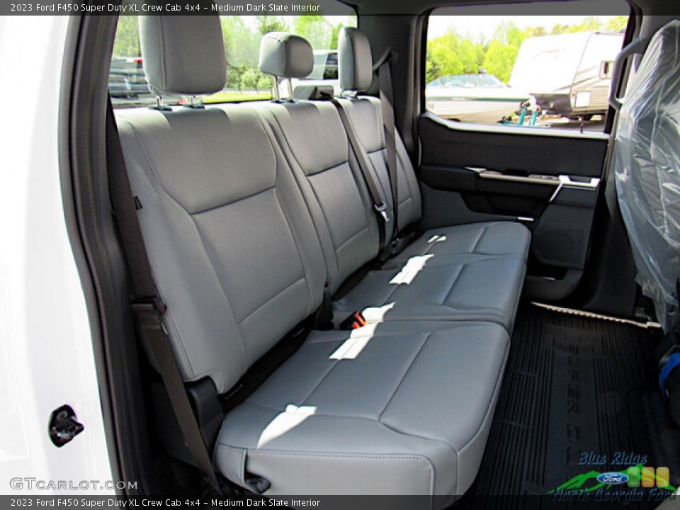 Medium Dark Slate Interior Rear Seat for the 2023 Ford F450 Super Duty XL Crew Cab 4x4 #145998977