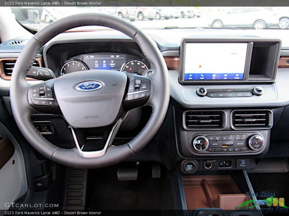 Desert Brown Interior Dashboard for the 2023 Ford Maverick Lariat AWD #145998983