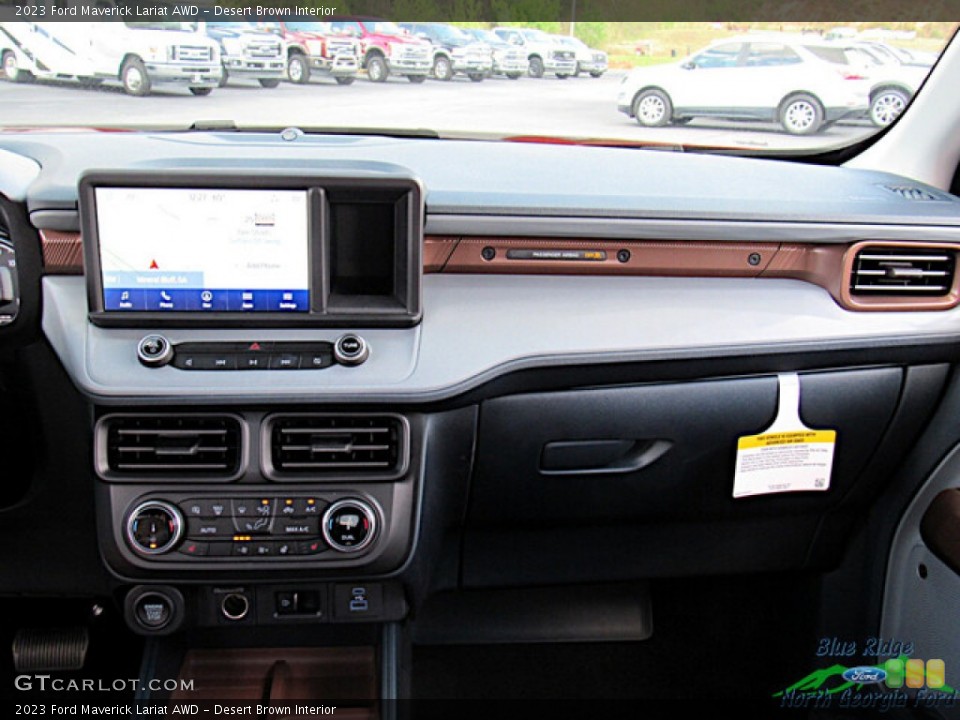 Desert Brown Interior Dashboard for the 2023 Ford Maverick Lariat AWD #145998996