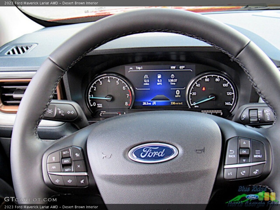 Desert Brown Interior Steering Wheel for the 2023 Ford Maverick Lariat AWD #145999027