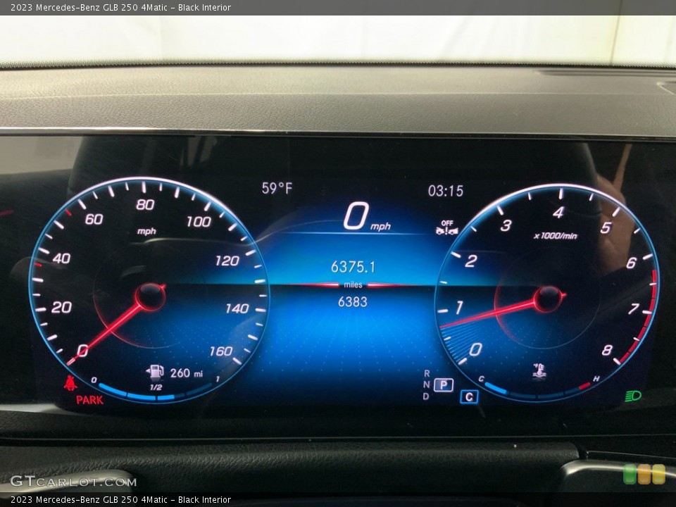 Black Interior Gauges for the 2023 Mercedes-Benz GLB 250 4Matic #146000317