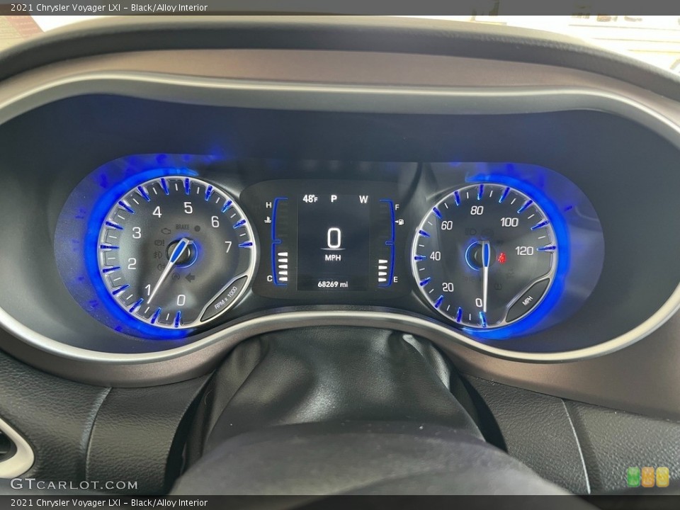 Black/Alloy Interior Gauges for the 2021 Chrysler Voyager LXI #146000773