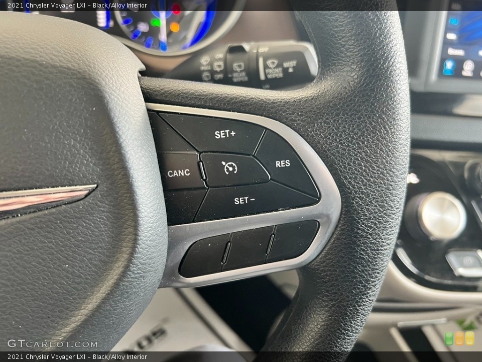 Black/Alloy Interior Steering Wheel for the 2021 Chrysler Voyager LXI #146000821