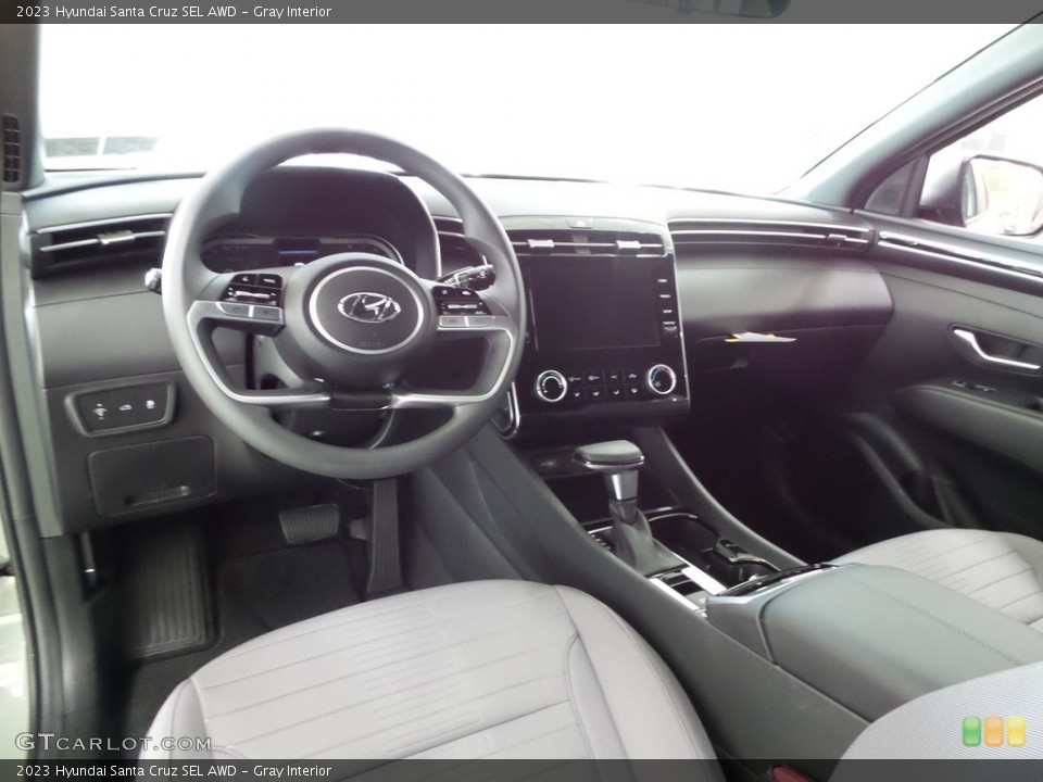 Gray 2023 Hyundai Santa Cruz Interiors