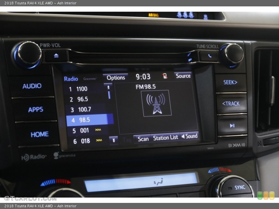 Ash Interior Controls for the 2018 Toyota RAV4 XLE AWD #146003065