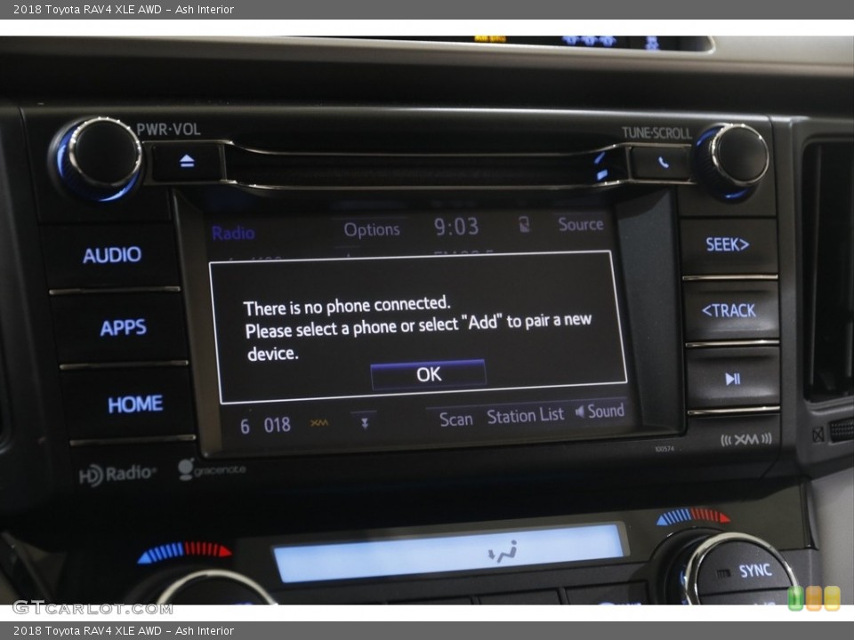 Ash Interior Controls for the 2018 Toyota RAV4 XLE AWD #146003074