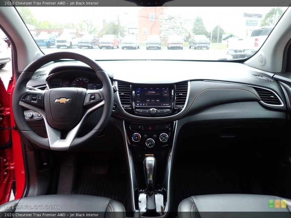 Jet Black Interior Dashboard for the 2020 Chevrolet Trax Premier AWD #146003107