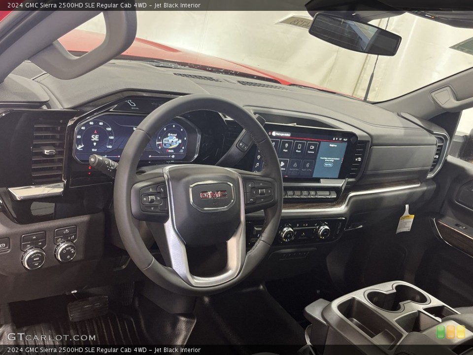 Jet Black Interior Dashboard for the 2024 GMC Sierra 2500HD SLE Regular Cab 4WD #146005054