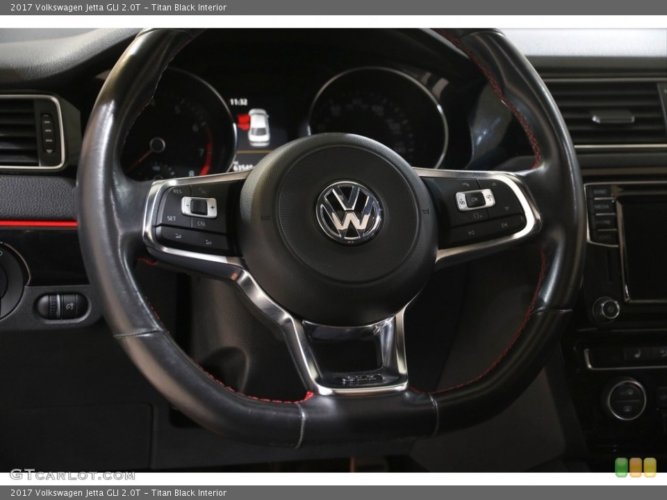 Titan Black Interior Steering Wheel for the 2017 Volkswagen Jetta GLI 2.0T #146008450