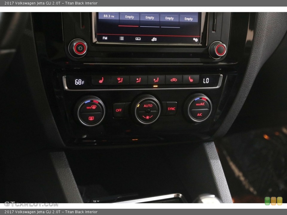 Titan Black Interior Controls for the 2017 Volkswagen Jetta GLI 2.0T #146008582