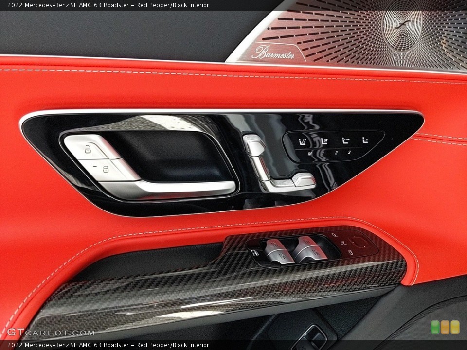 Red Pepper/Black Interior Door Panel for the 2022 Mercedes-Benz SL AMG 63 Roadster #146008848