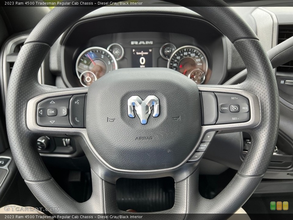 Diesel Gray/Black Interior Steering Wheel for the 2023 Ram 4500 Tradesman Regular Cab Chassis #146008981