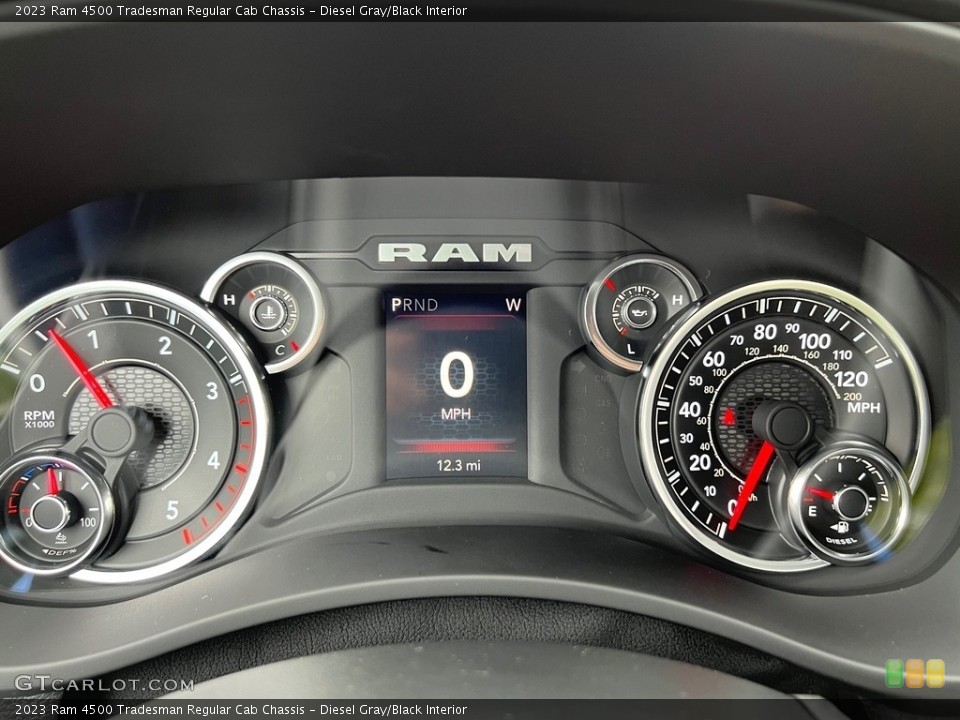 Diesel Gray/Black Interior Gauges for the 2023 Ram 4500 Tradesman Regular Cab Chassis #146009010