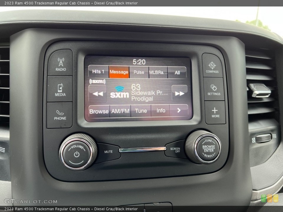 Diesel Gray/Black Interior Controls for the 2023 Ram 4500 Tradesman Regular Cab Chassis #146009059