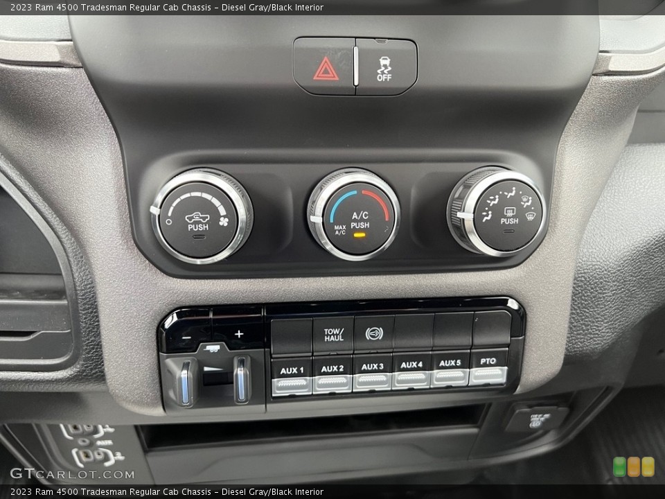Diesel Gray/Black Interior Controls for the 2023 Ram 4500 Tradesman Regular Cab Chassis #146009083