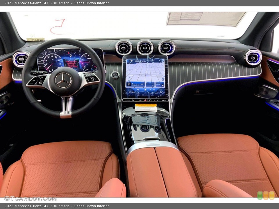 Sienna Brown Interior Dashboard for the 2023 Mercedes-Benz GLC 300 4Matic #146012446