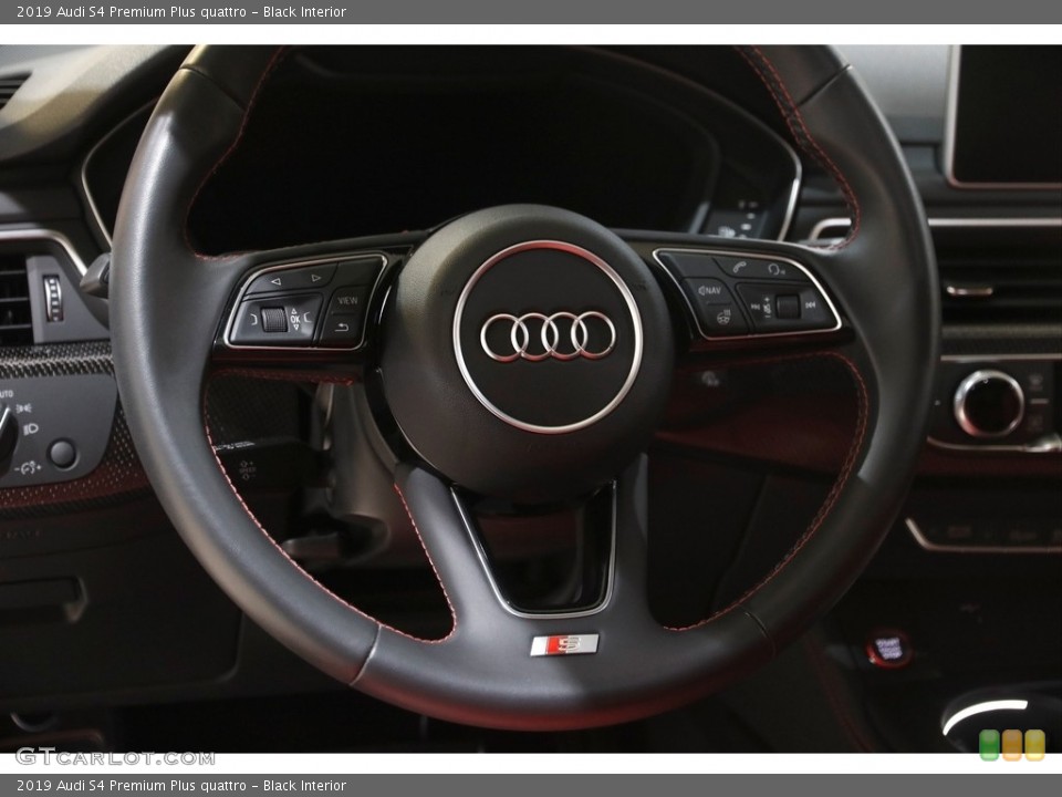 Black Interior Steering Wheel for the 2019 Audi S4 Premium Plus quattro #146012911
