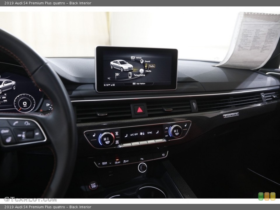 Black Interior Dashboard for the 2019 Audi S4 Premium Plus quattro #146012944