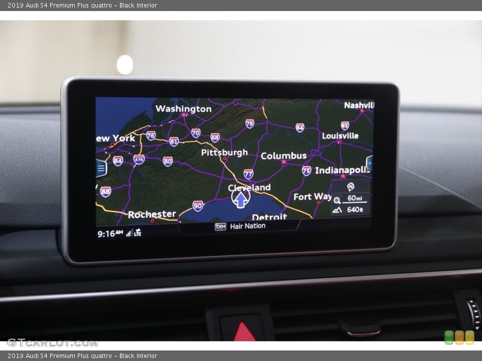 Black Interior Navigation for the 2019 Audi S4 Premium Plus quattro #146012959