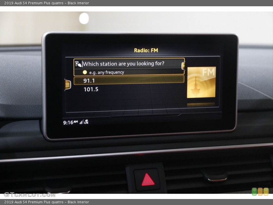 Black Interior Controls for the 2019 Audi S4 Premium Plus quattro #146012992