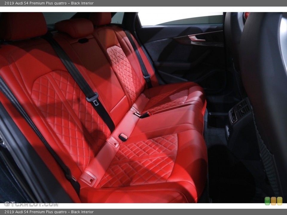 Black Interior Rear Seat for the 2019 Audi S4 Premium Plus quattro #146013058