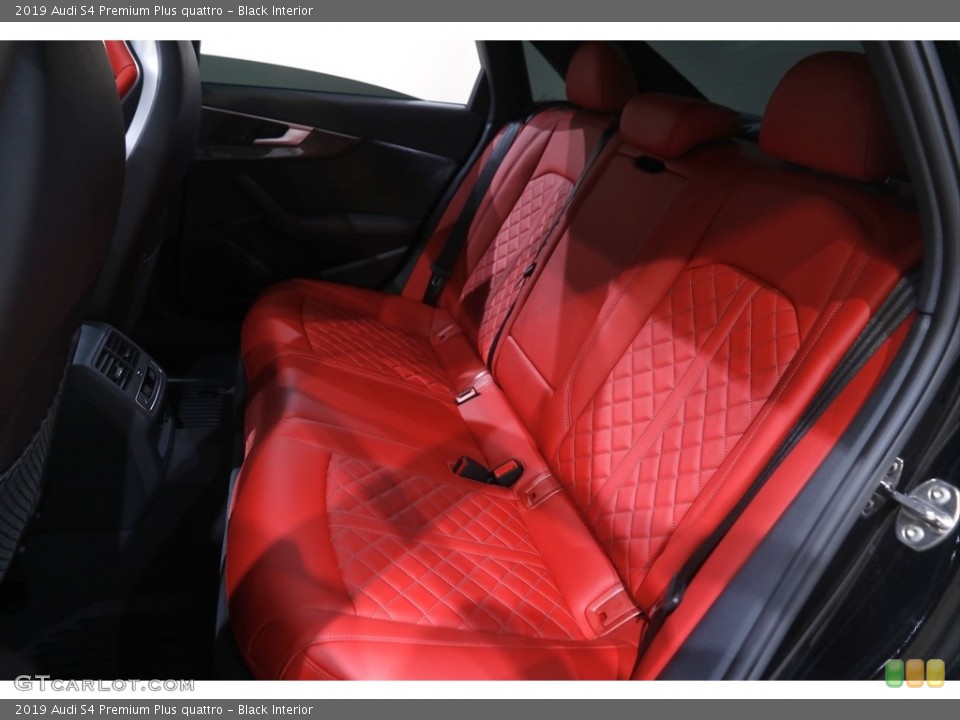 Black Interior Rear Seat for the 2019 Audi S4 Premium Plus quattro #146013073