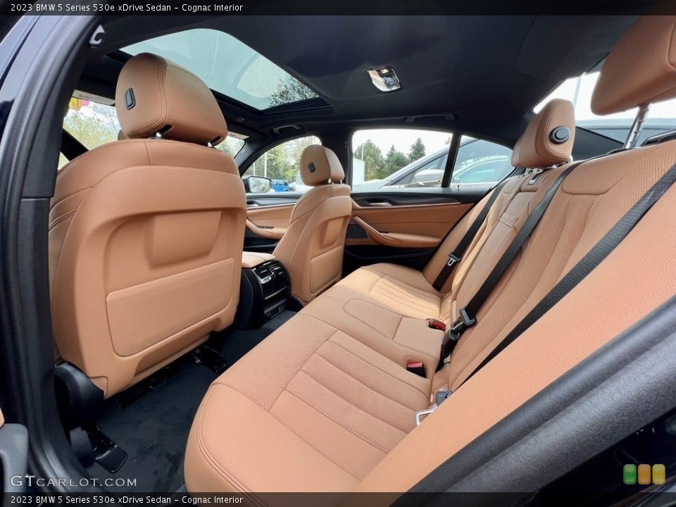 Cognac Interior Rear Seat for the 2023 BMW 5 Series 530e xDrive Sedan #146013175